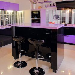 Фиолетовые кухни Кухня Фаворит 3 (Одри)