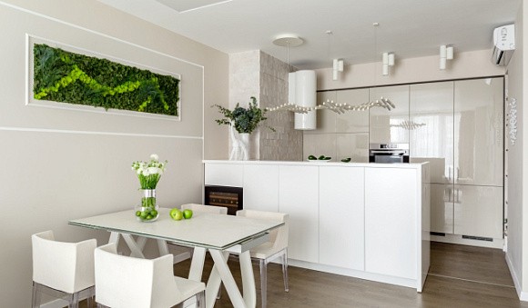 Бежевая кухня во Владикавказе