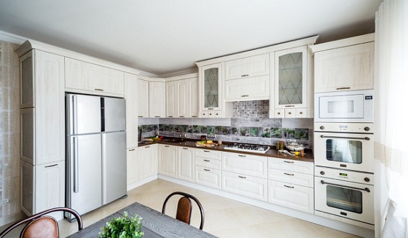 Бежевая кухня во Владикавказе