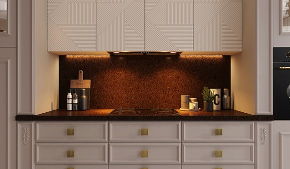 Светлая кухня в Санкт-Петербурге