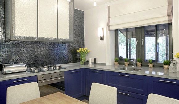 Синяя кухня в Казани