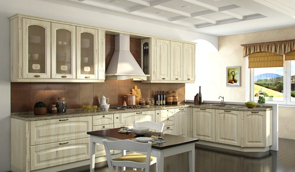 Бежевая кухня во Владикавказе