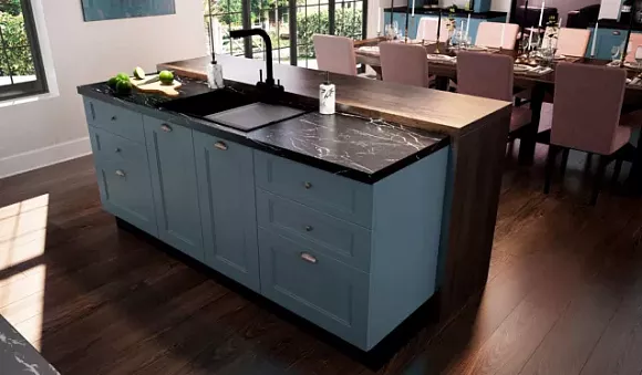 Синяя кухня в Казани