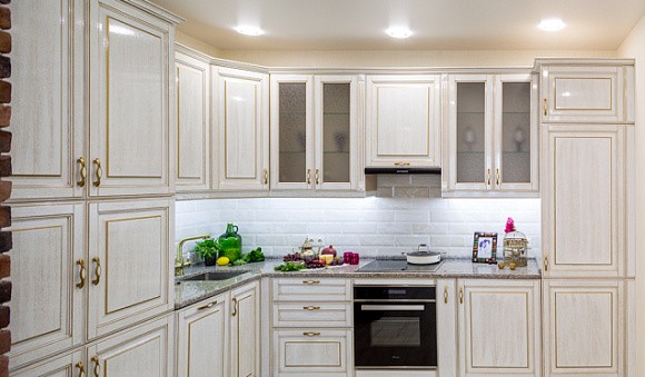 Бежевая кухня во Владикавказе