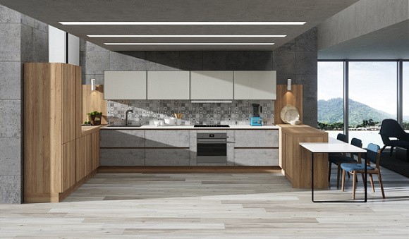 Бежевая кухня во Владикавказе