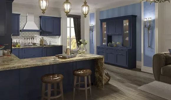 Синяя кухня в Казани