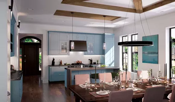 Синяя кухня в Казани