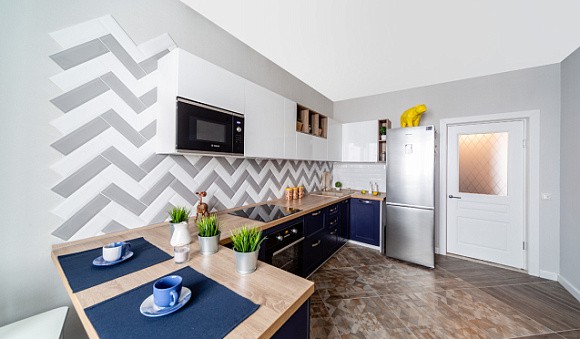 Синяя кухня в Казани