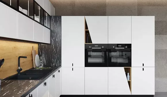 Светлая кухня в Екатеринбурге