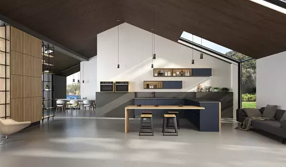 Синяя кухня в Казани